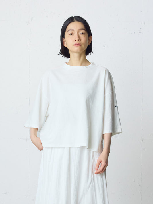 mock neck wide pullover