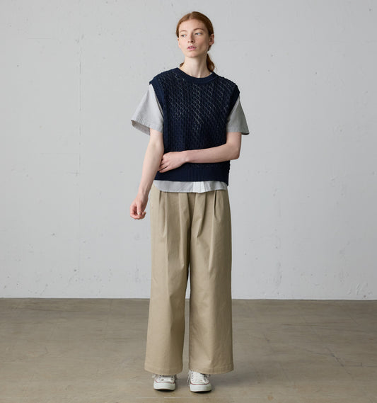 mesh knit vest