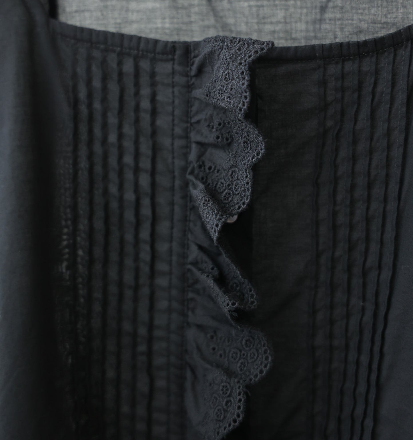 pin tuck lace vest