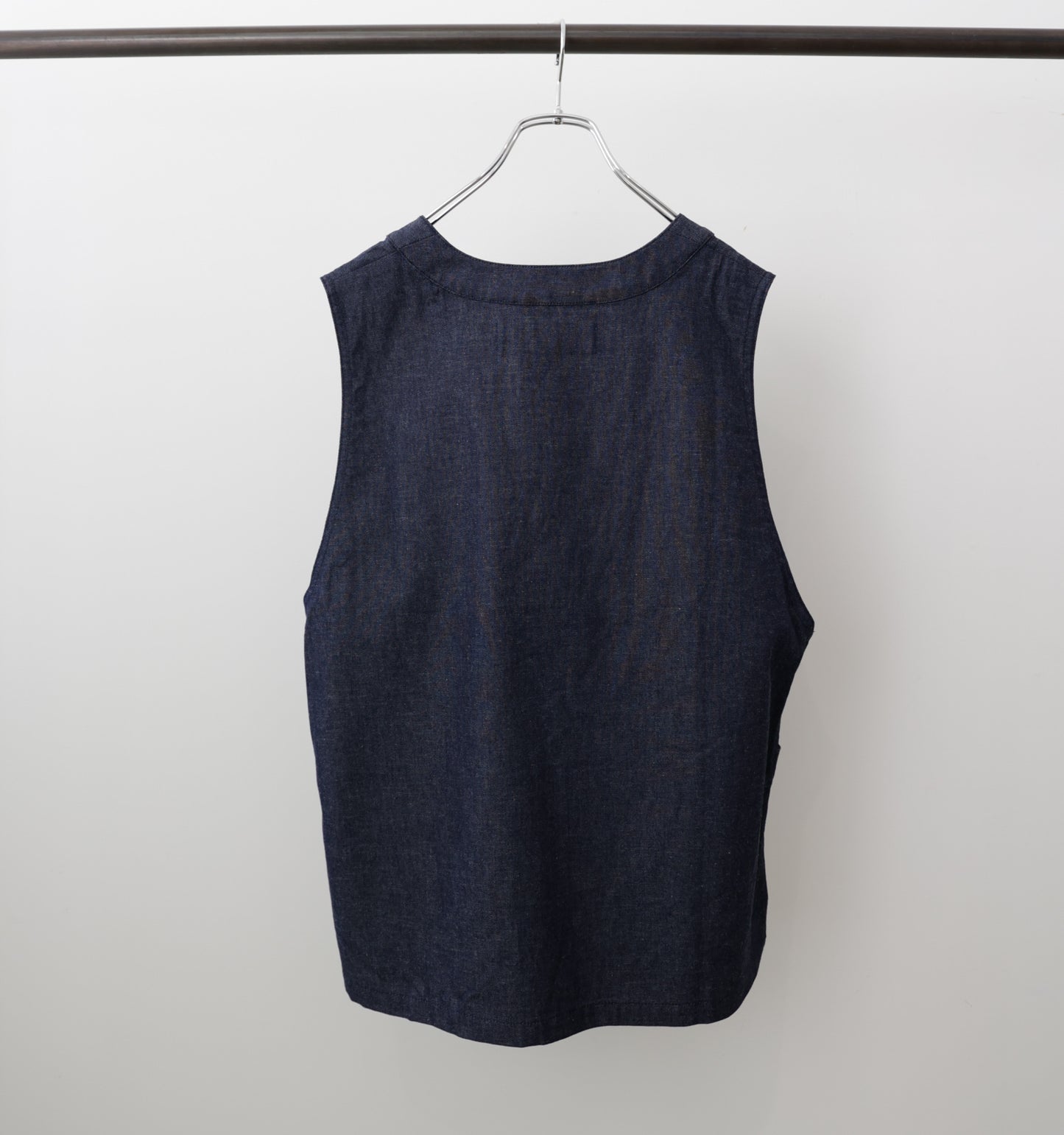 denim side strap vest