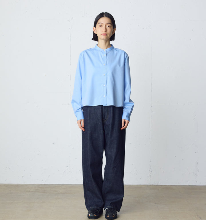 high waist straight denim