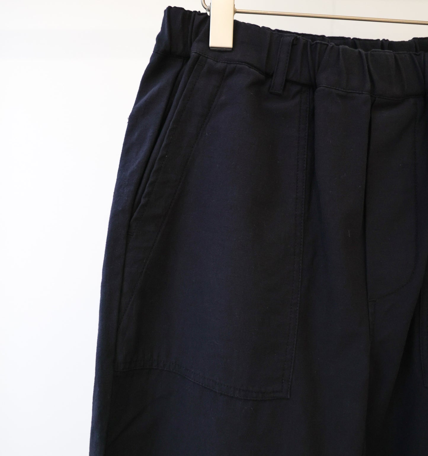 back satin baker pants