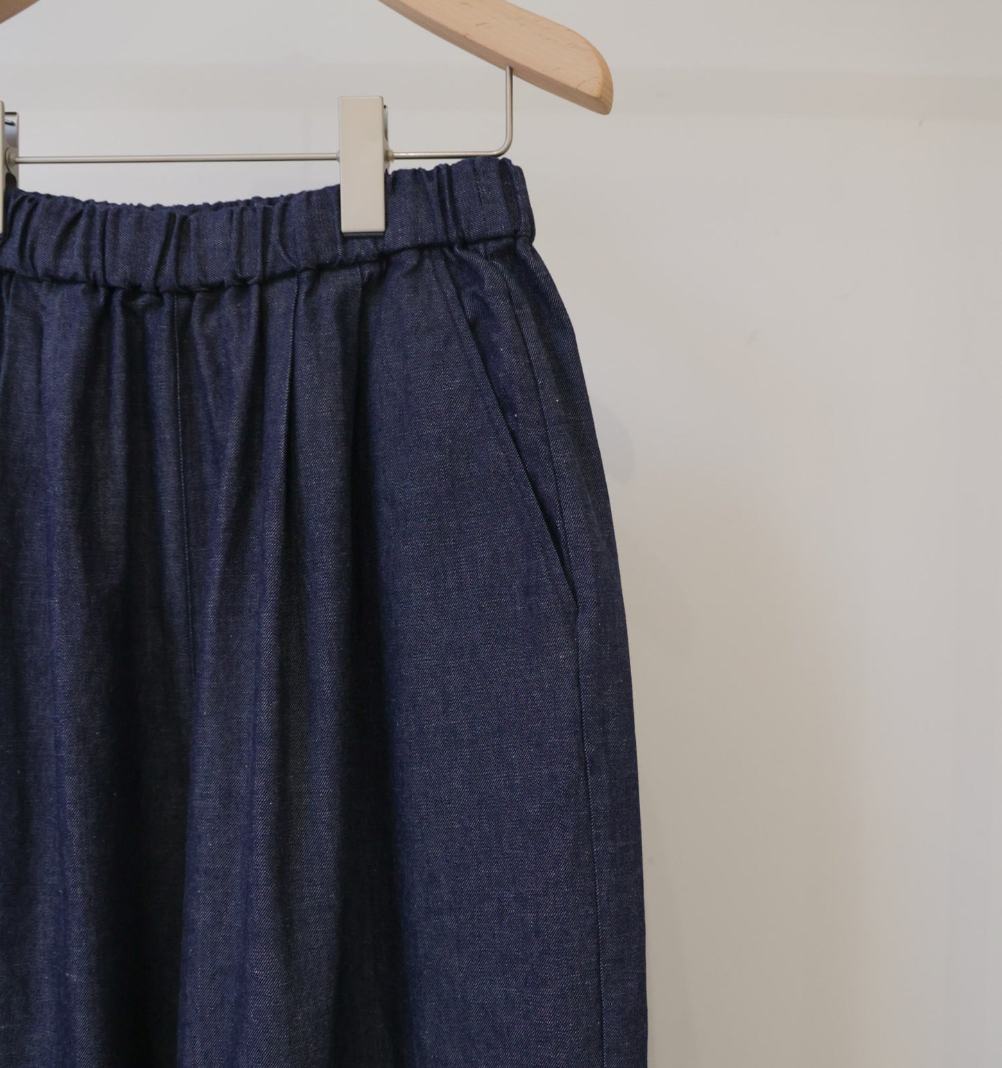 denim wide easy pants