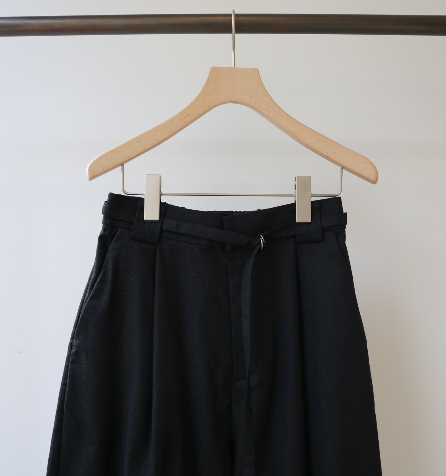 slacks pants with belt