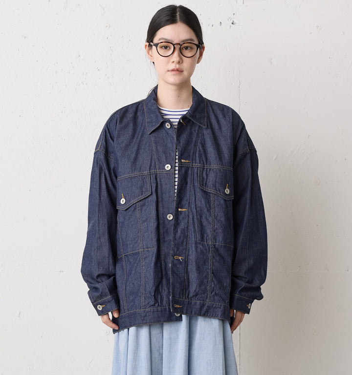 wide denim jacket