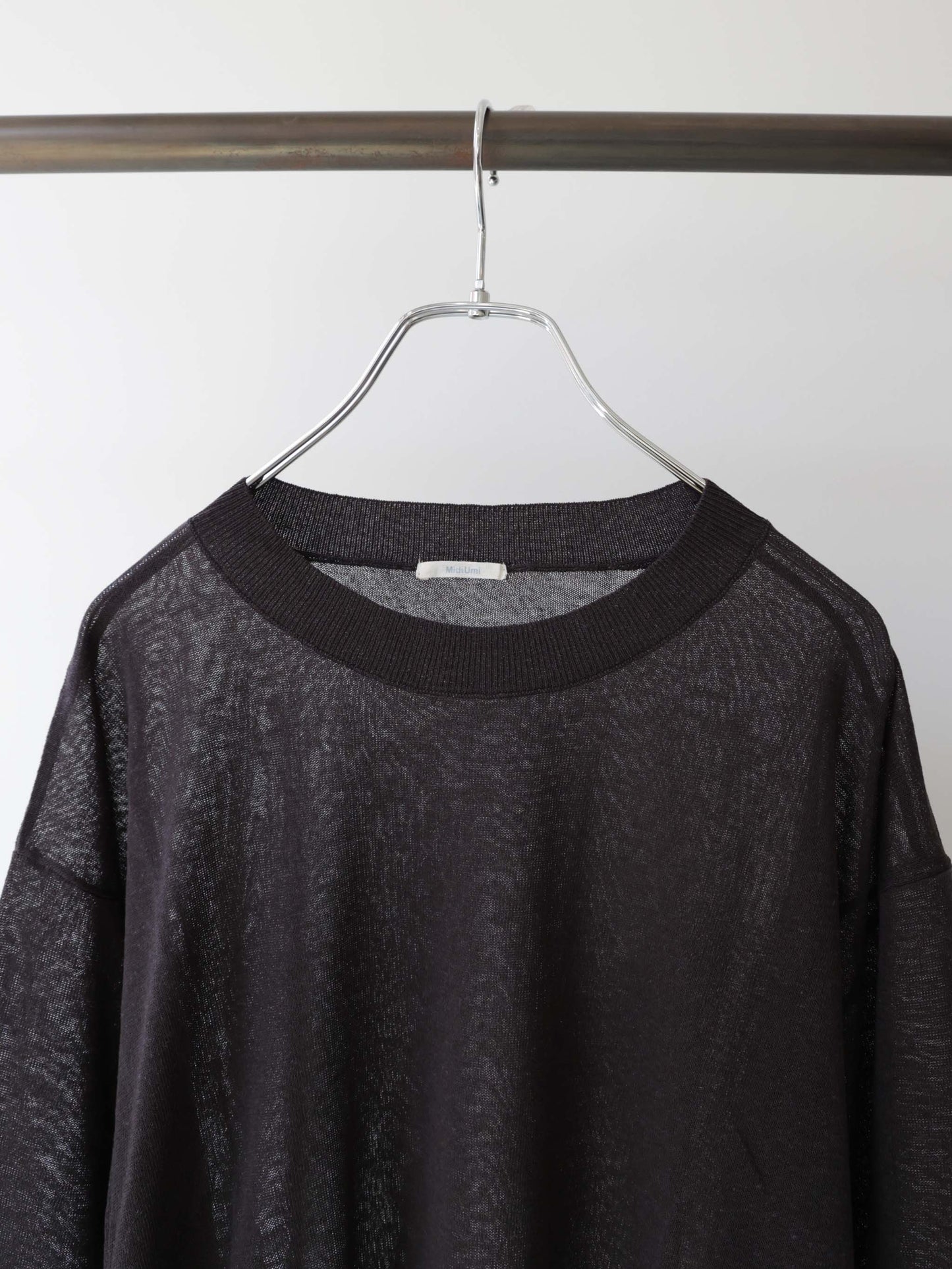 sheer knit pullover
