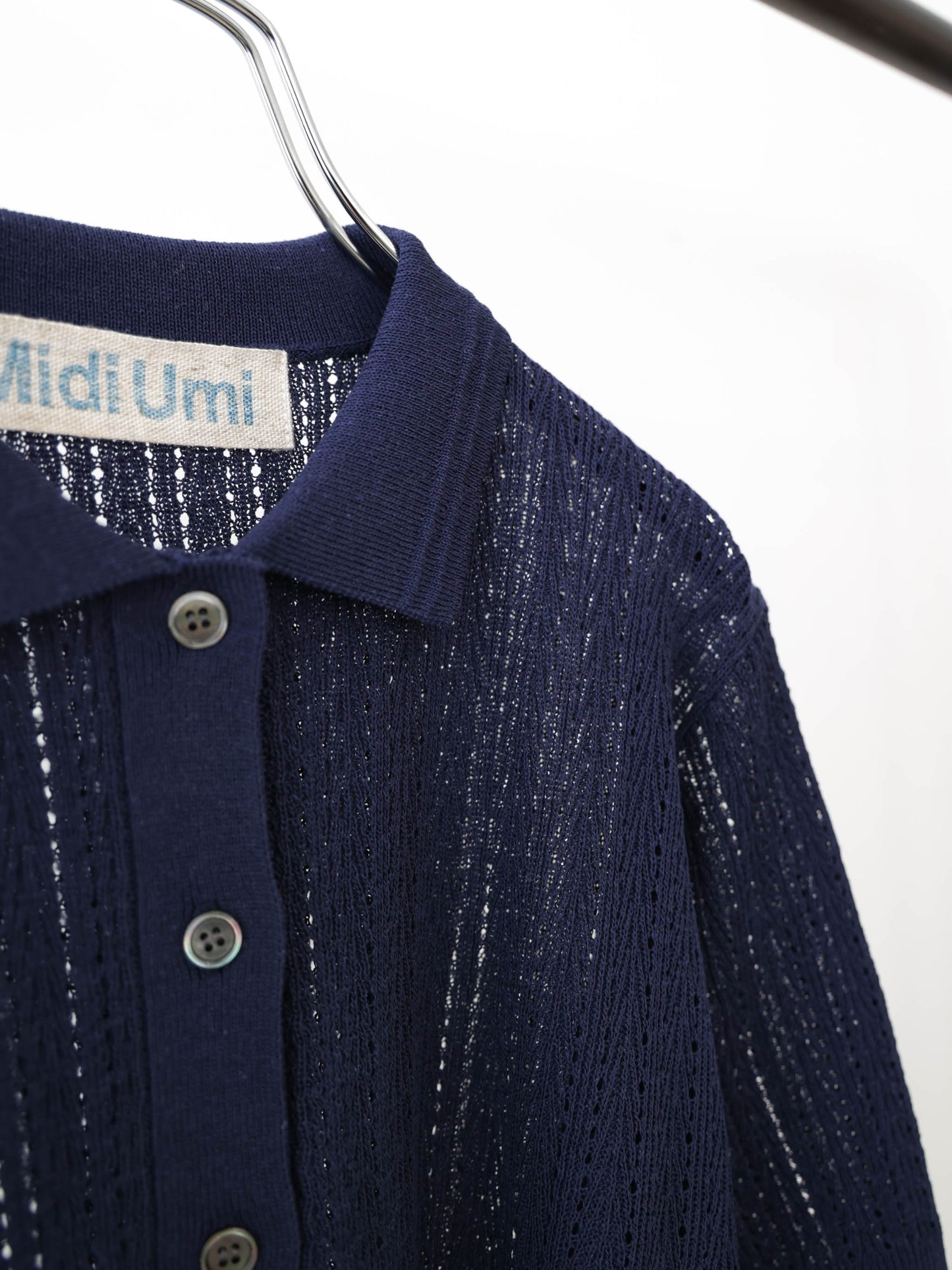knit polo pullover