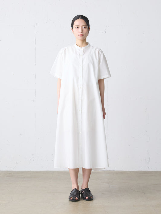 half slv A line shirt one-piece
