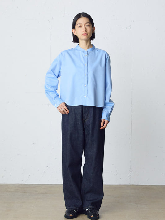 high waist straight denim