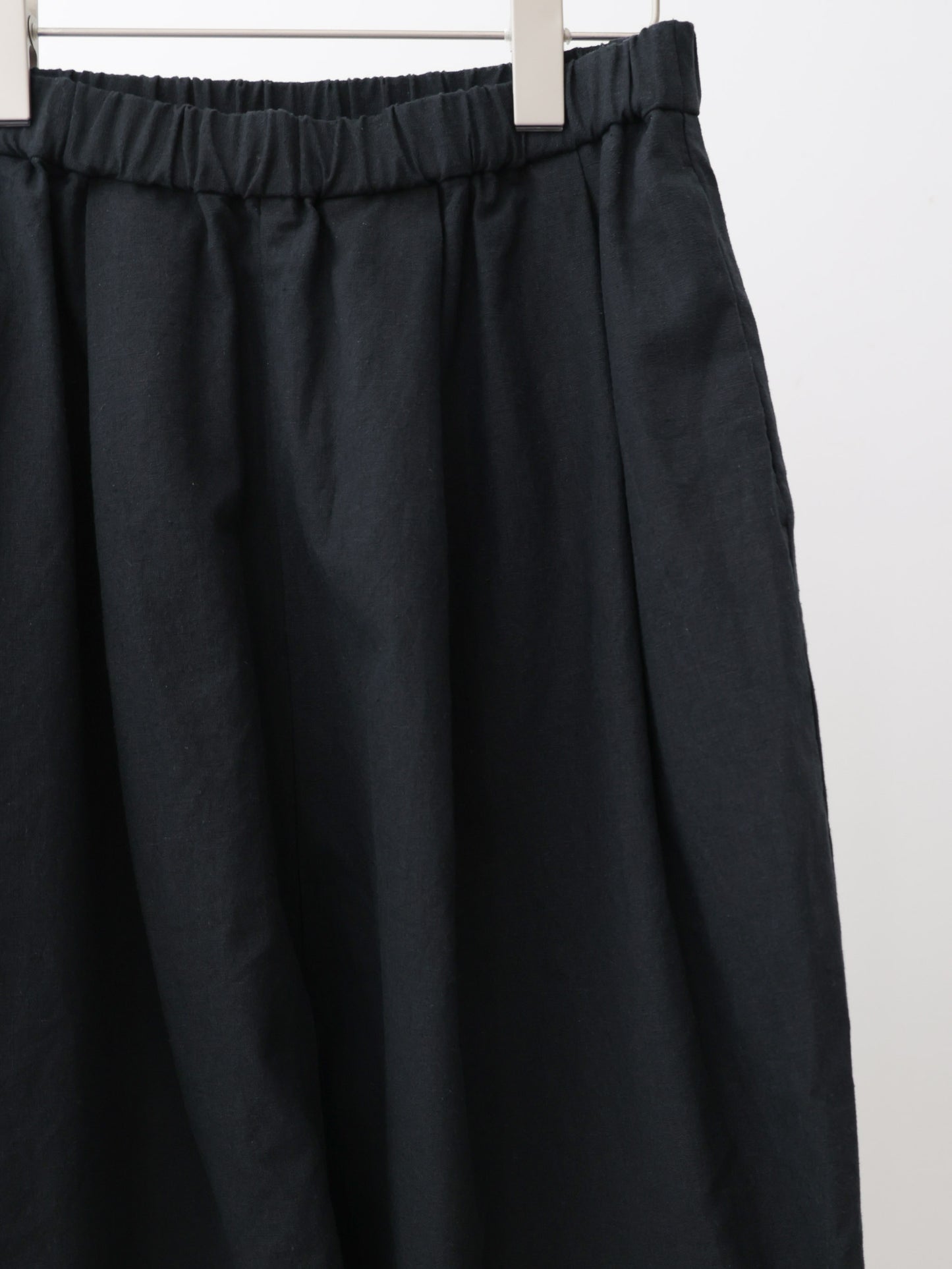 cottonlinen wide easy tapered pants