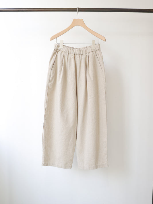 cotton linen wide easy pants
