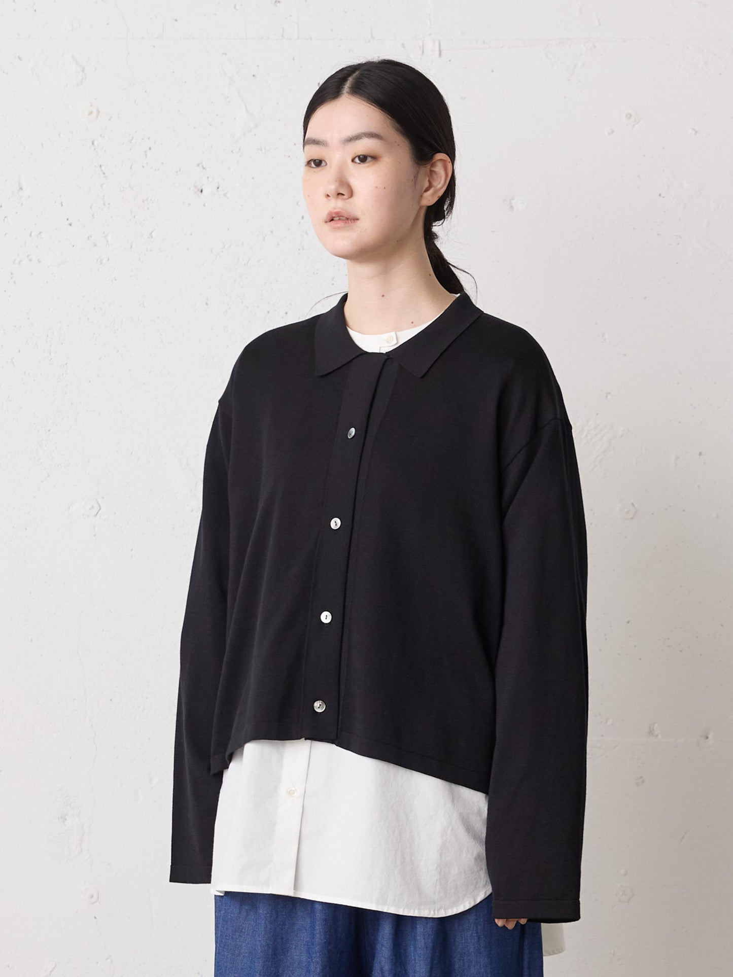 knit shirt cardigan