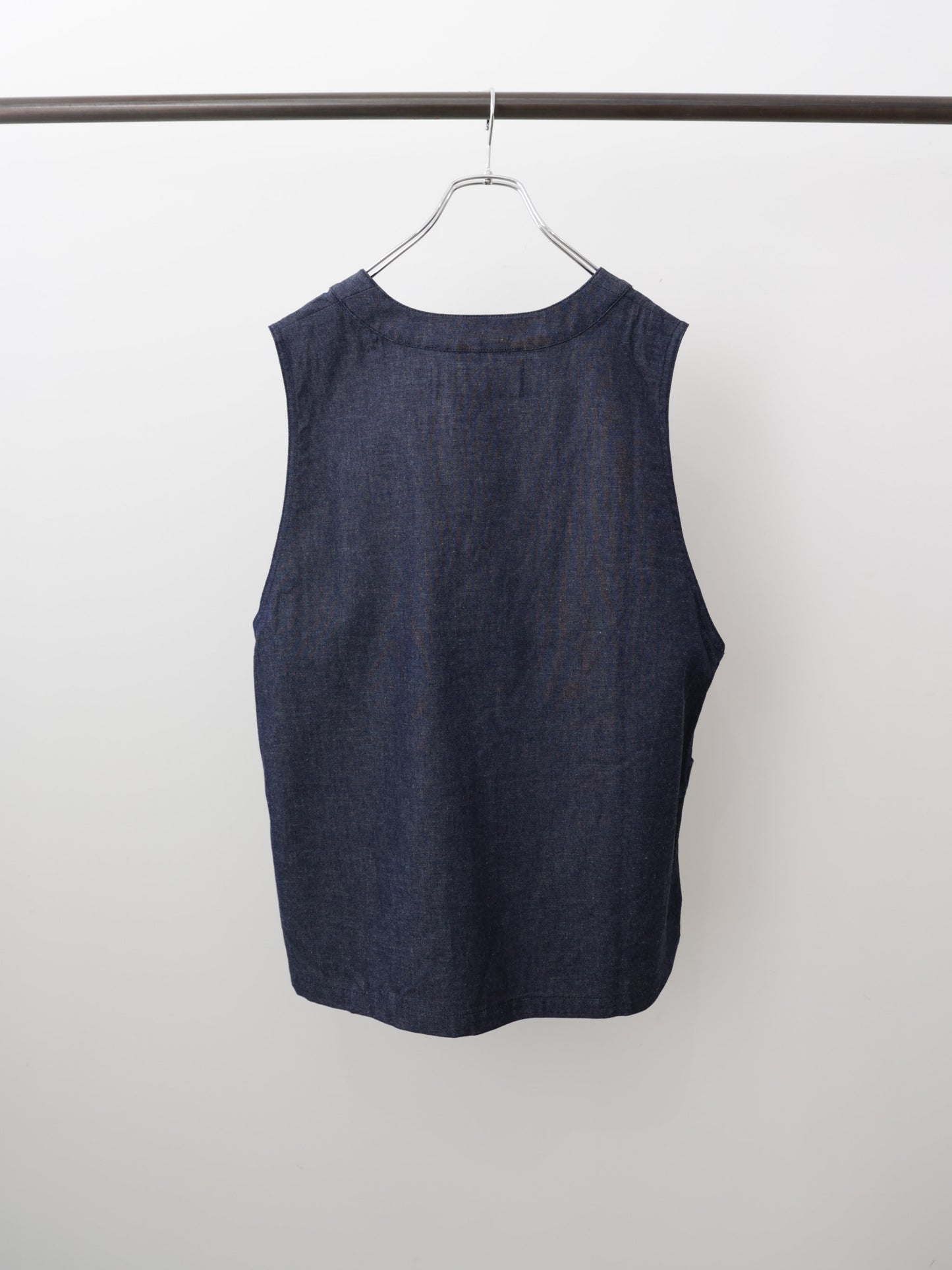 denim side strap vest