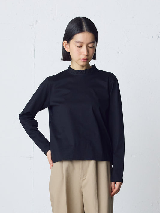 frill neck pullover