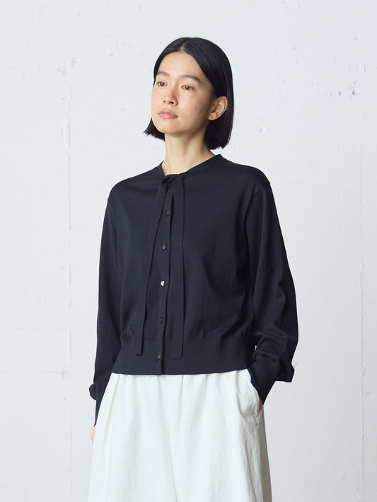 bow-tie knit cardigan