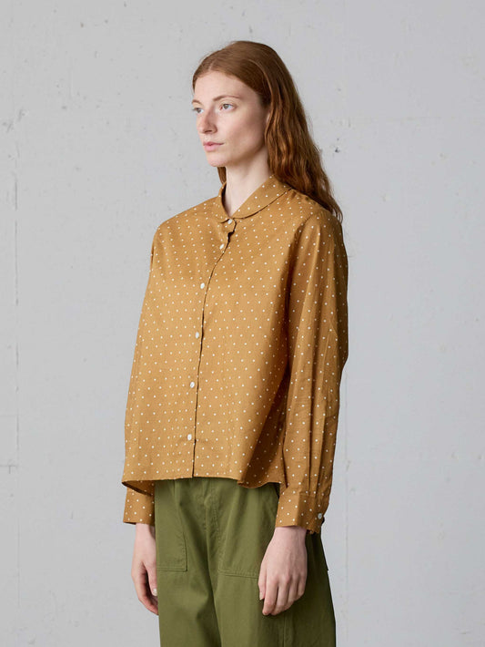 dots dutch collar shirt