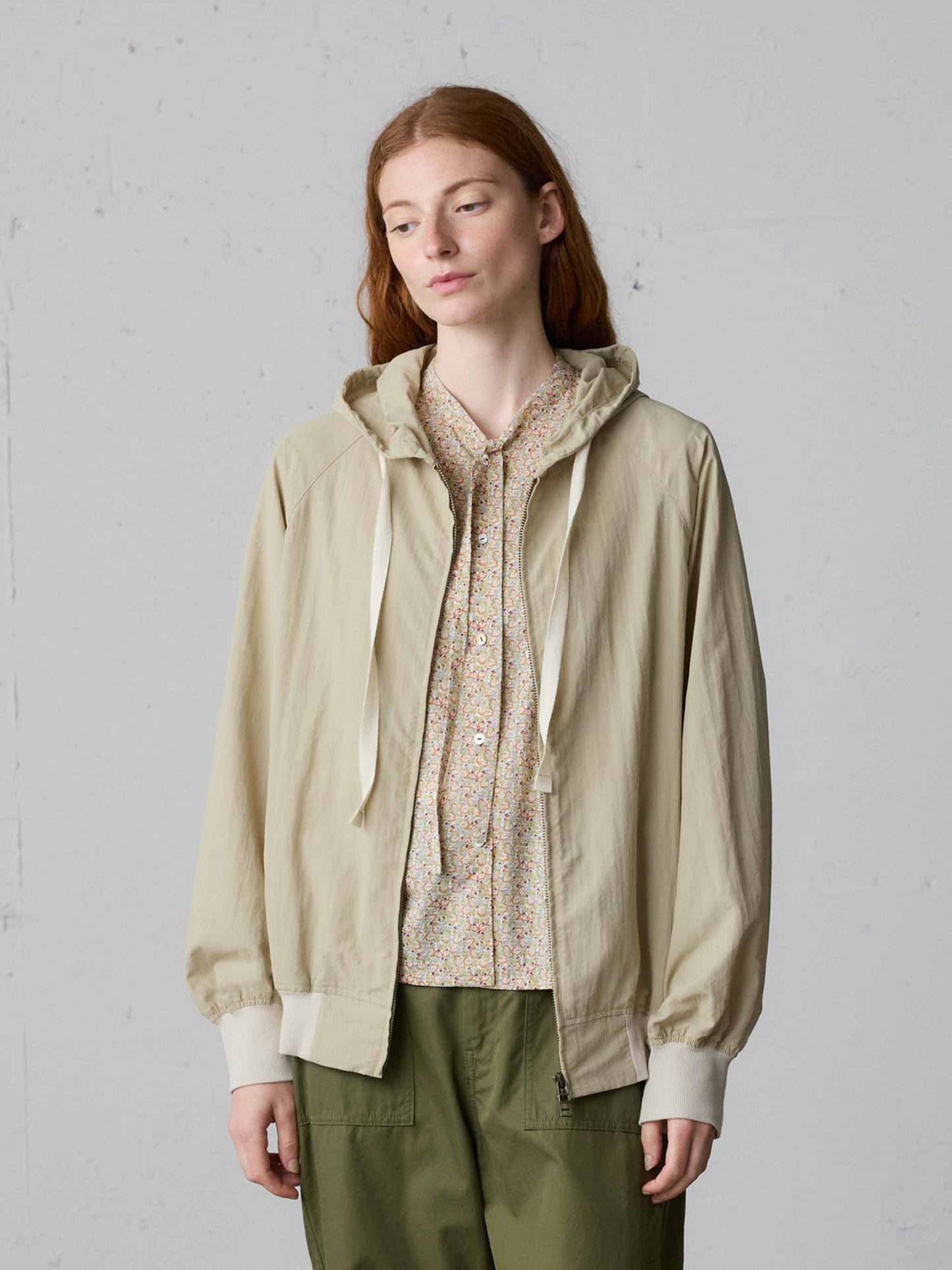 hooded blouson