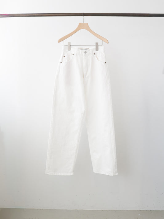 high waist straight denim
