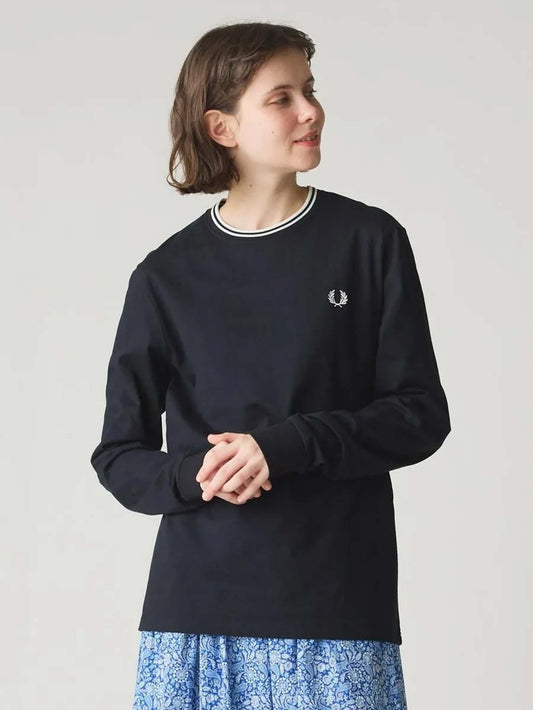 Twin Tipped Long Sleeve T-Shirt / Fred Perry