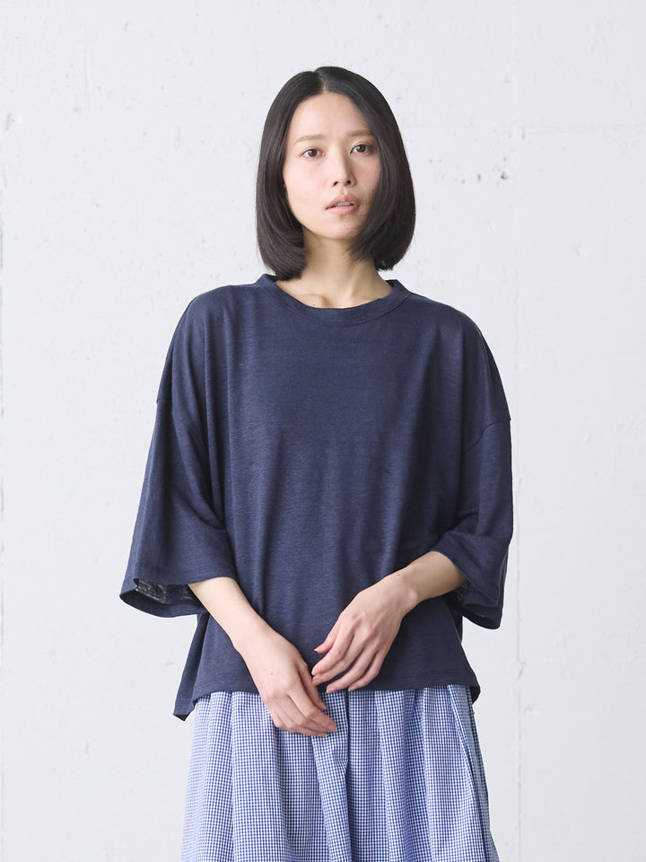 linen wide pullover