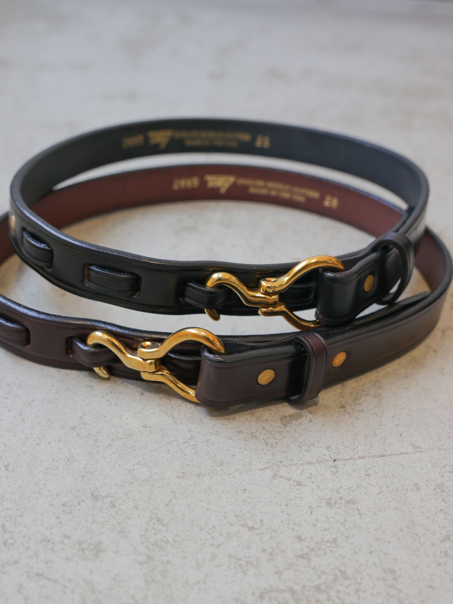 TORY LEATHER Hoop pick Belt