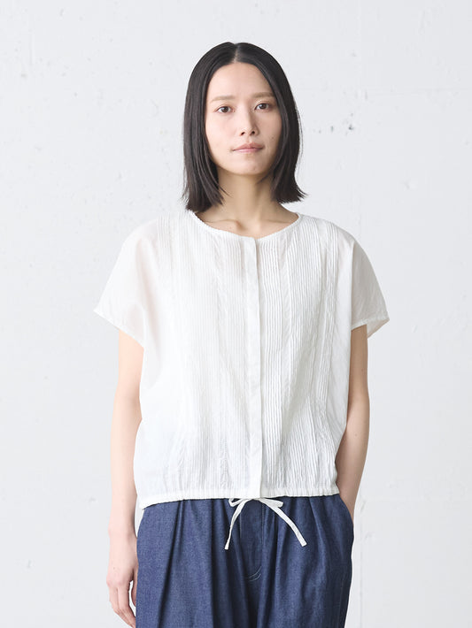 pin tuck N/S shirt
