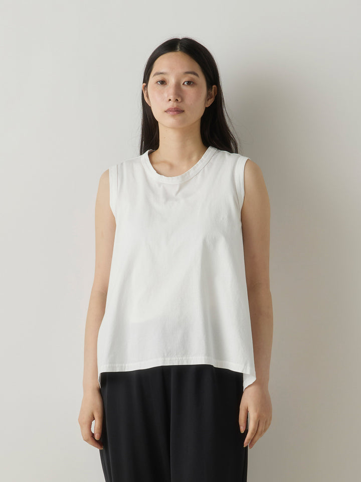 crew neck flare tank top