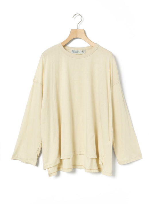 3-710334 sheer wide pullover