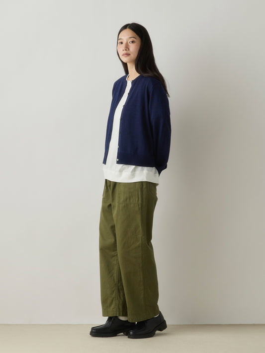 3-720278 crew neck knit cardigan