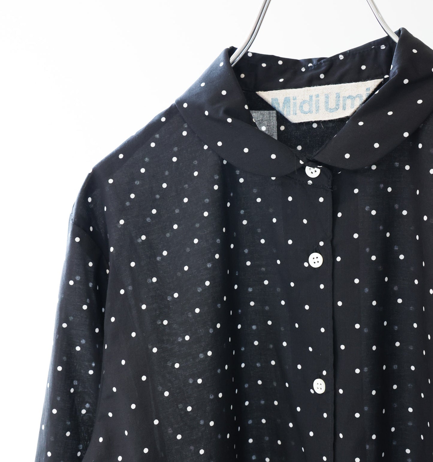 dots dutch collar shirt