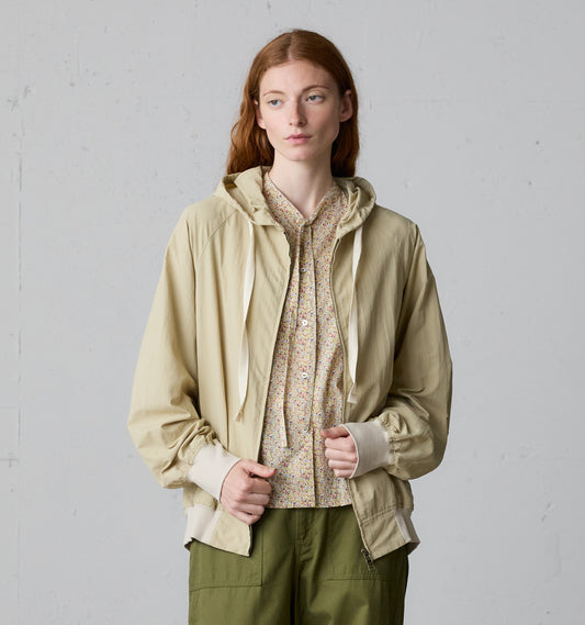 hooded blouson