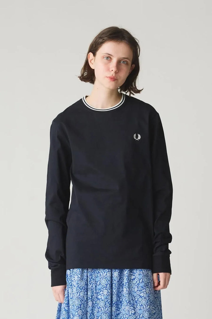 Twin Tipped Long Sleeve T-Shirt / Fred Perry