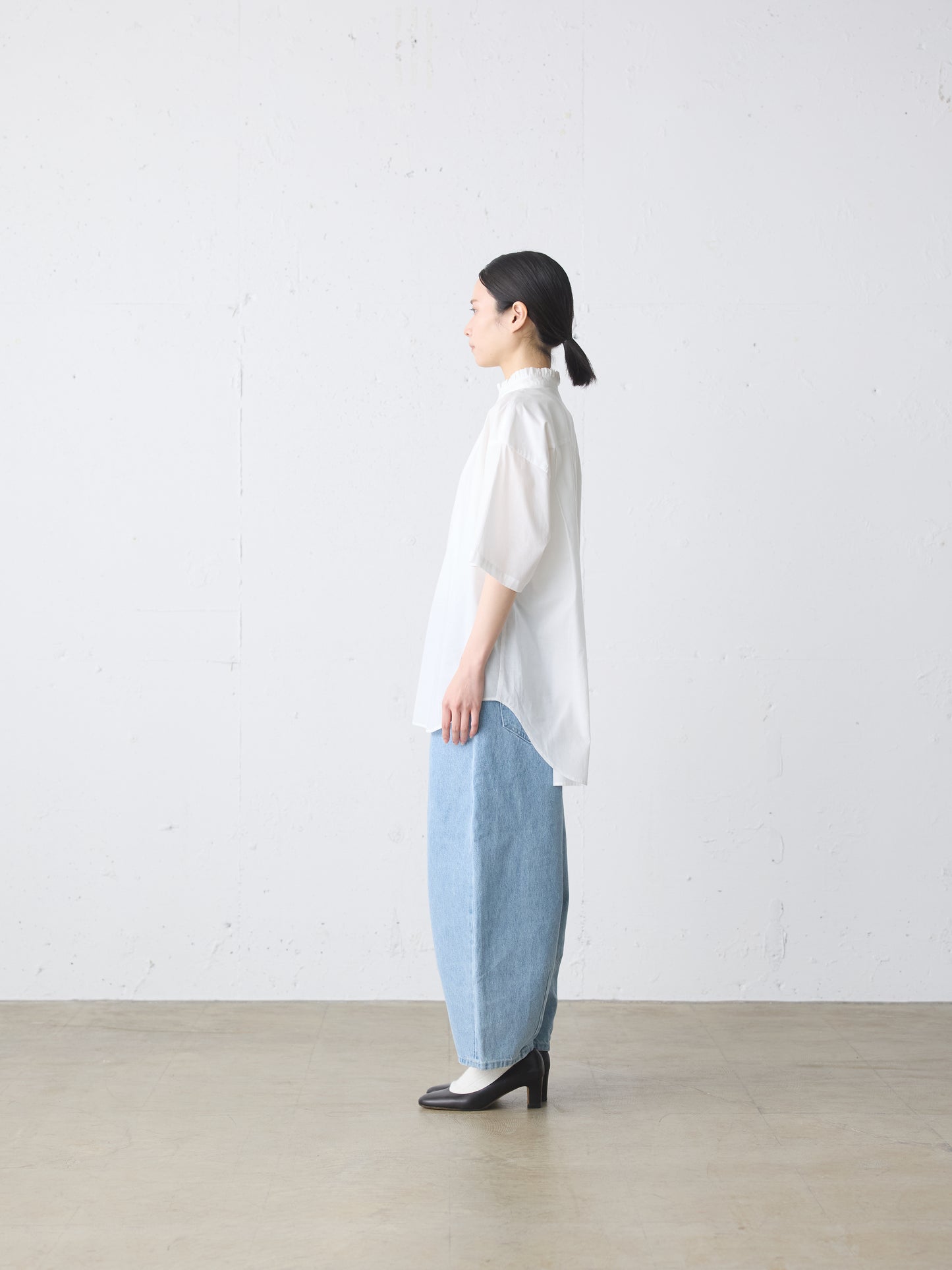 frill wide shirt