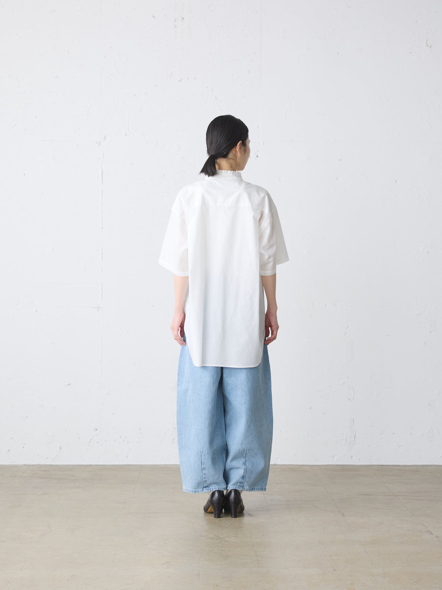 frill wide shirt