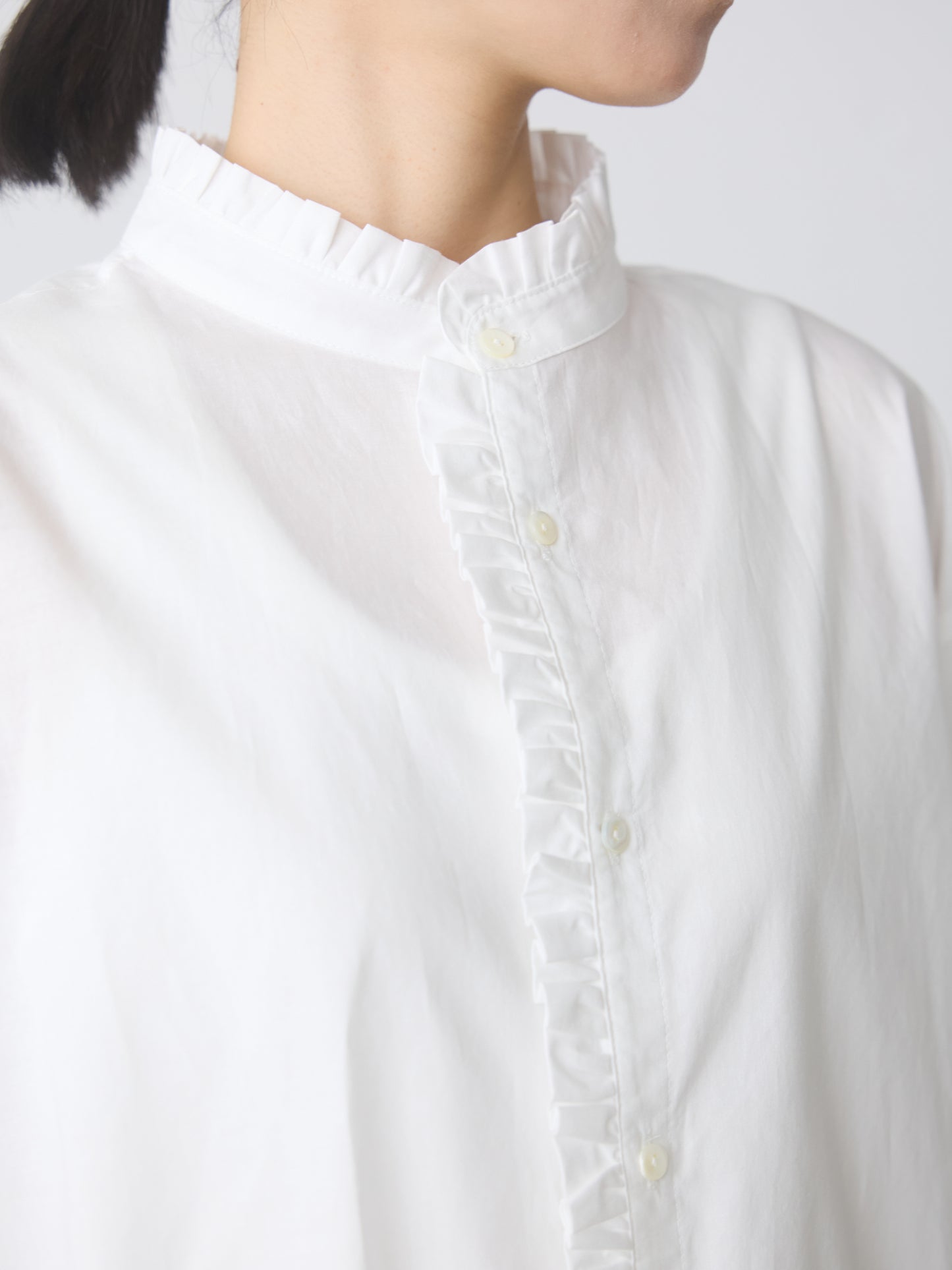 frill wide shirt