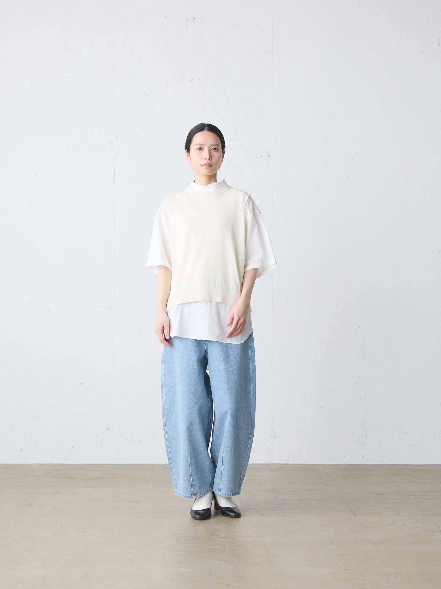 frill wide shirt