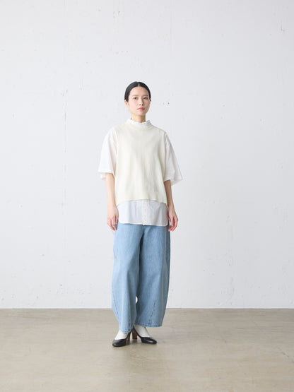 frill wide shirt