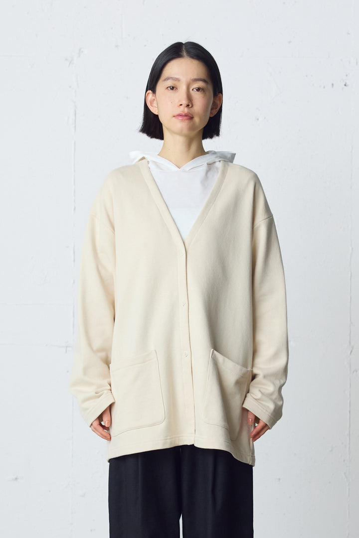 HOME sweat wide cardigan