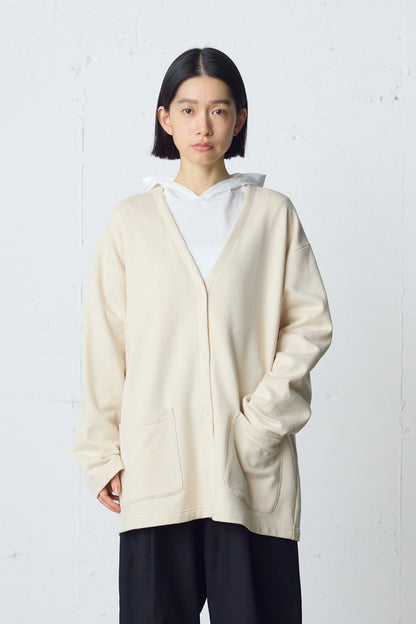 HOME sweat wide cardigan