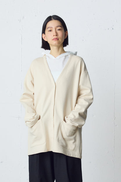 HOME sweat wide cardigan