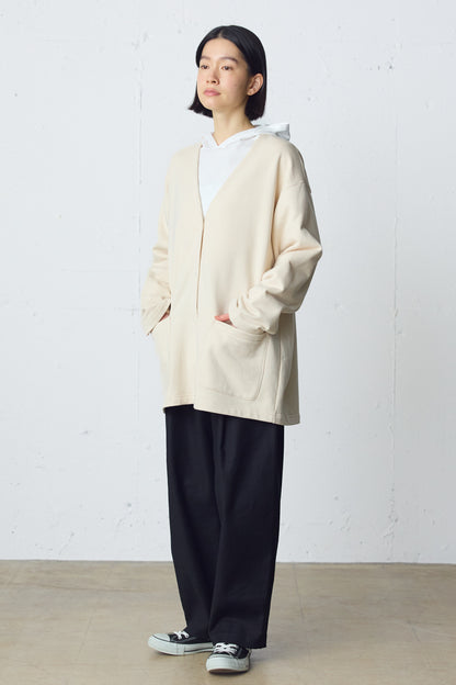 HOME sweat wide cardigan