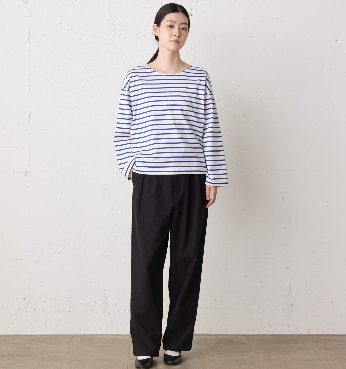 border wide pullover