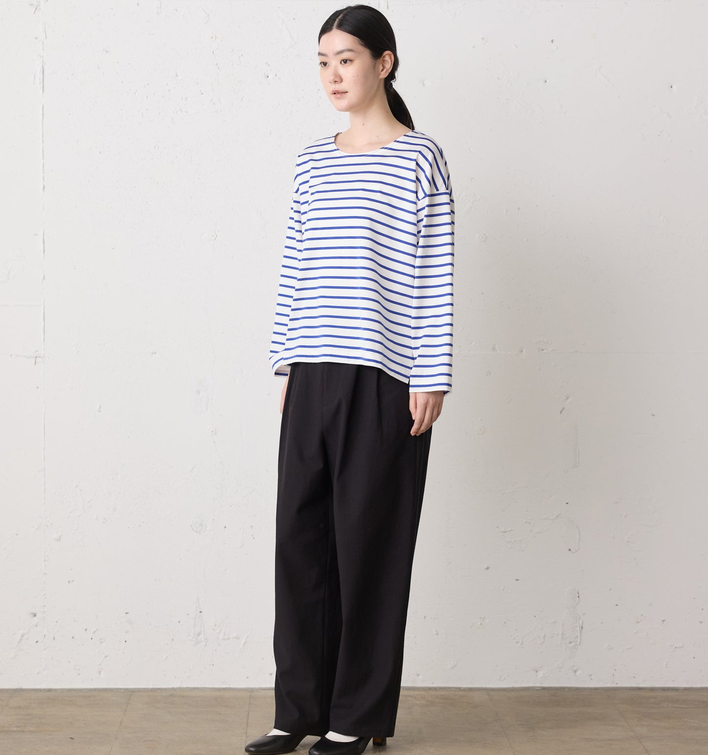 border wide pullover