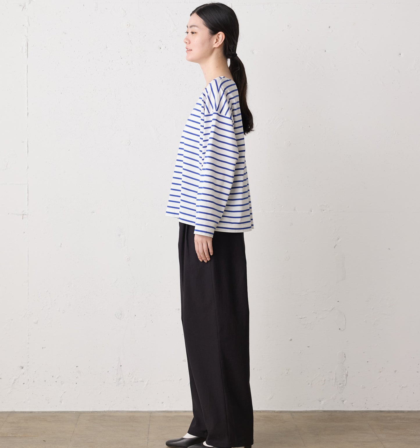 border wide pullover