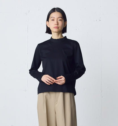 frill neck pullover
