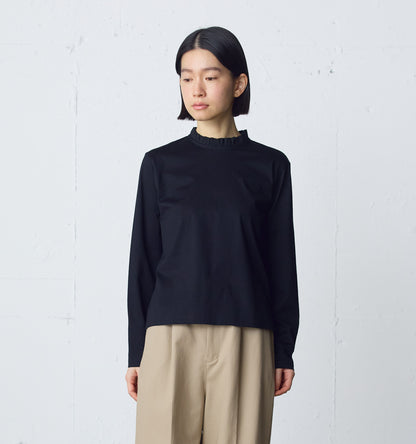 frill neck pullover