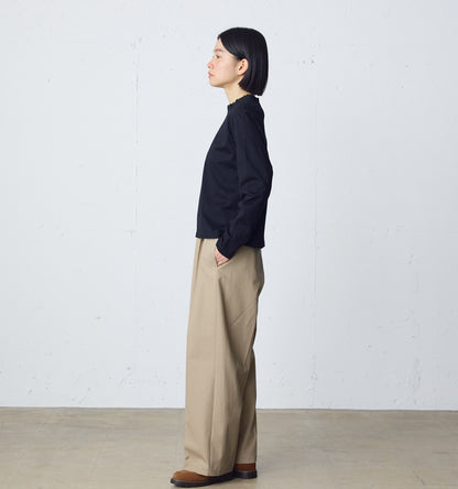 frill neck pullover