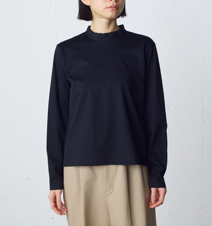frill neck pullover
