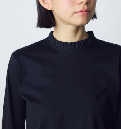 frill neck pullover