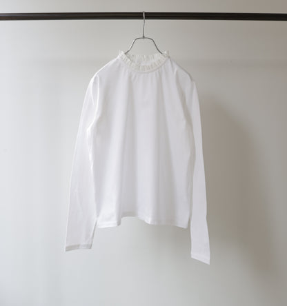 frill neck pullover